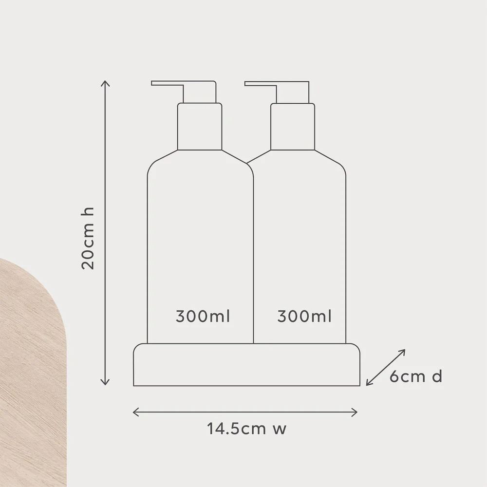 AL.IVE BODY Hand Wash and Dishwashing Liquid Duo + Tray HAND AND BODY WASH - Zabecca Living