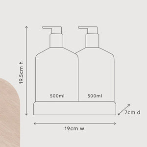 AL.IVE BODY Wash and Lotion Duo + Tray - Mango & Lychee HAND AND BODY WASH - Zabecca Living