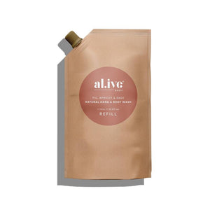 AL.IVE BODY Wash Refill - Fig, Apricot and Sage HAND AND BODY WASH - Zabecca Living