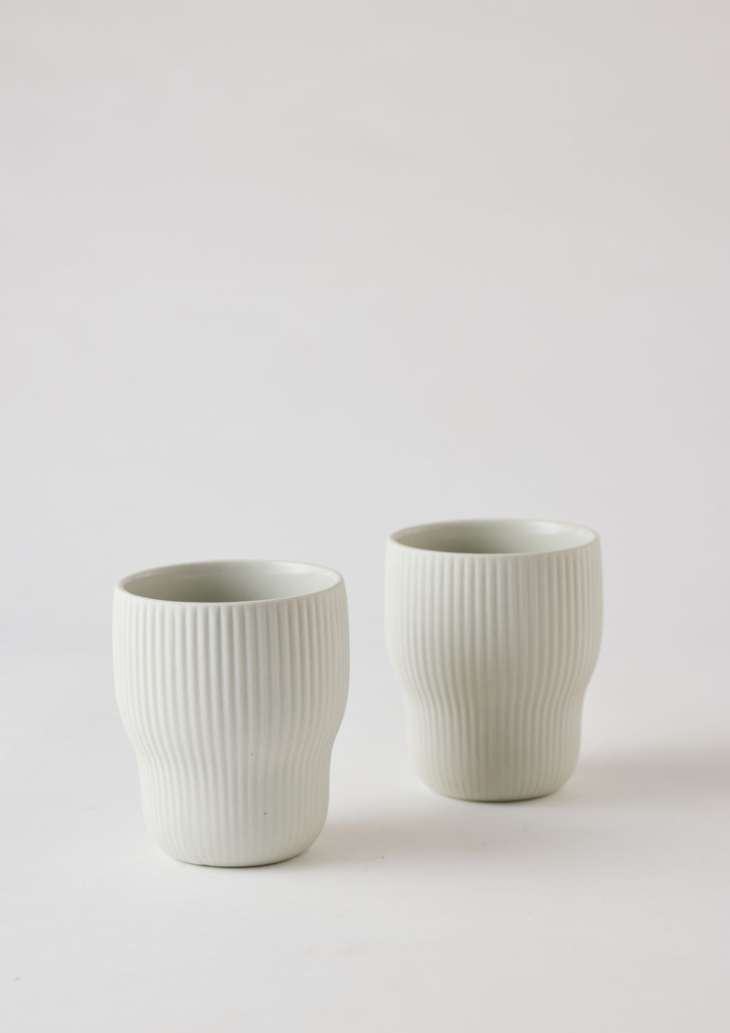 ANGUS & CELESTE Pigment Latte Cups Two Set - Ash COFFEE, TEA & DRINKS - Zabecca Living