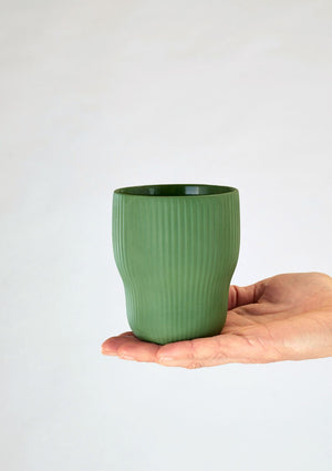 ANGUS & CELESTE Pigment Latte Cups Two Set - Forest COFFEE, TEA & DRINKS - Zabecca Living