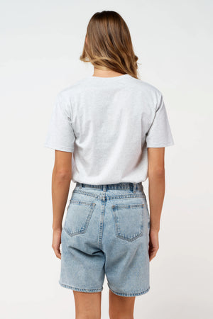 APERO Beaded Tee - Grey Marle / Black Tee - Zabecca Living