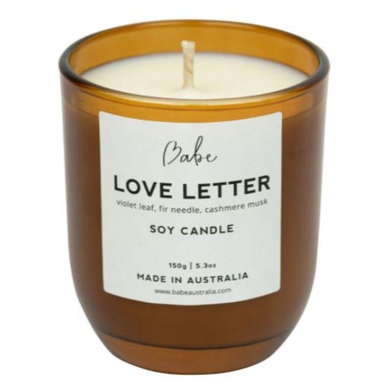BABE Luxury Soy Candle - Love Letter CANDLE - Zabecca Living