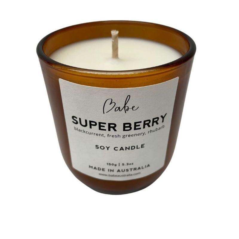 BABE Luxury Soy Candle - Super Berry CANDLE - Zabecca Living
