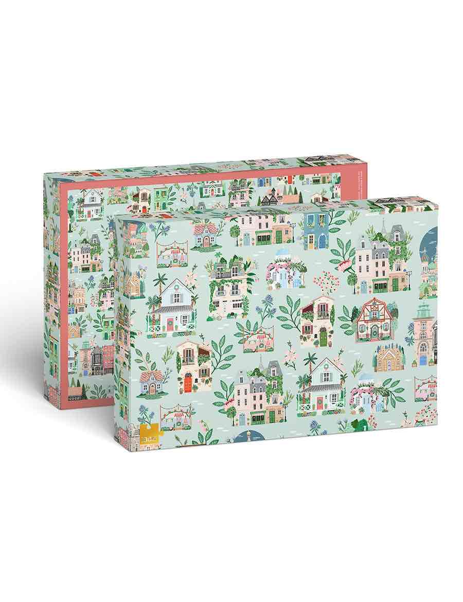 BESPOKE LETTERPRESS Around the World 1000 Piece Puzzle Puzzle - Zabecca Living