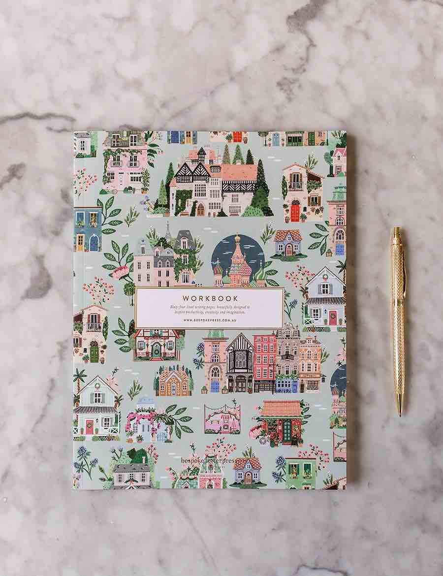 BESPOKE LETTERPRESS Around the World Workbook Notebooks - Zabecca Living
