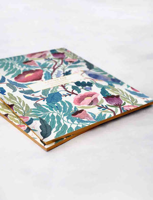 BESPOKE LETTERPRESS Blomstra A4 Writing Pad - Bird Twig Notebooks - Zabecca Living