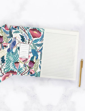 BESPOKE LETTERPRESS Blomstra Workbook- Bird Twig Notebooks - Zabecca Living