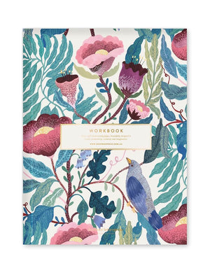 BESPOKE LETTERPRESS Blomstra Workbook- Bird Twig Notebooks - Zabecca Living