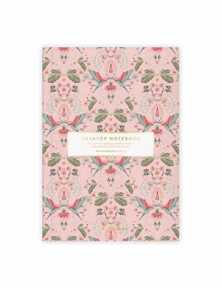 BESPOKE LETTERPRESS Desktop Notebook Lorikeets - Lined Notebooks - Zabecca Living