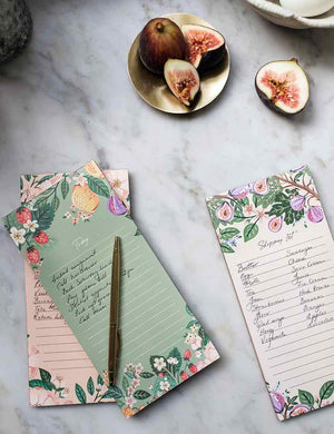 BESPOKE LETTERPRESS DL Lemons Notepad - Today Notebooks - Zabecca Living