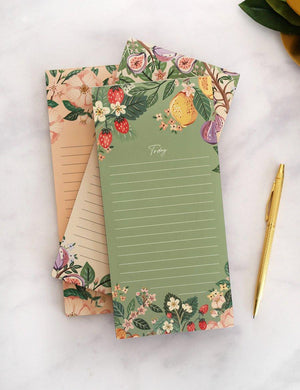BESPOKE LETTERPRESS DL Lemons Notepad - Today Notebooks - Zabecca Living