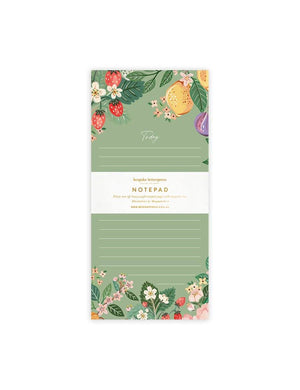 BESPOKE LETTERPRESS DL Lemons Notepad - Today Notebooks - Zabecca Living