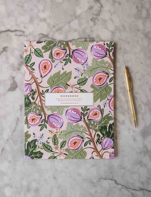 BESPOKE LETTERPRESS Figs Workbook Notebooks - Zabecca Living