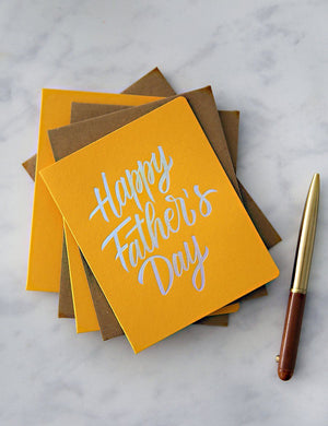 BESPOKE LETTERPRESS - Happy Father's Day Fathers Day Card - Zabecca Living