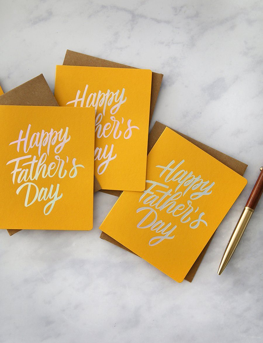BESPOKE LETTERPRESS - Happy Father's Day Fathers Day Card - Zabecca Living