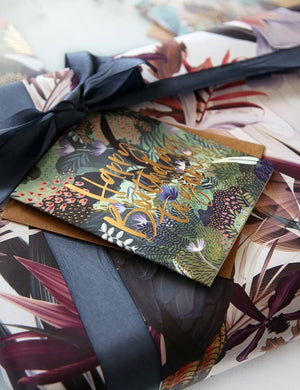 BESPOKE LETTERPRESS - Jungle Happy Birthday to You Birthday Card - Zabecca Living