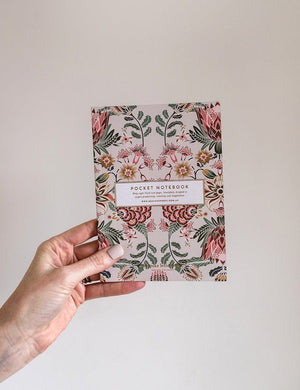 BESPOKE LETTERPRESS Pocket Notebook Desert Sand - Blank Notebooks - Zabecca Living