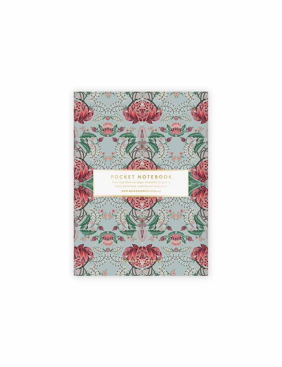 BESPOKE LETTERPRESS Pocket Notebook Kaleidoflora - Blank Notebooks - Zabecca Living