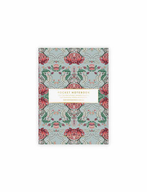 BESPOKE LETTERPRESS Pocket Notebook Kaleidoflora - Blank Notebooks - Zabecca Living