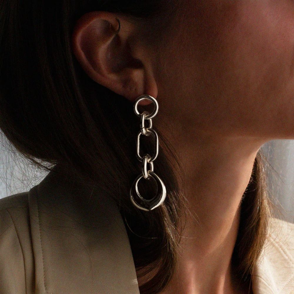 BLING BAR Candita Earrings - Silver Earrings - Zabecca Living