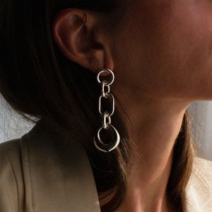 BLING BAR Candita Earrings - Silver Earrings - Zabecca Living