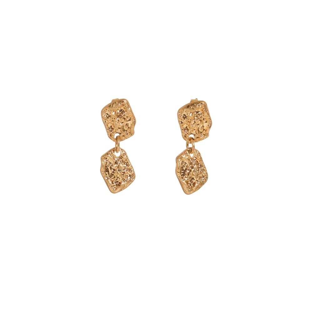 BLING BAR Sassolina Earrings - Gold necklace - Zabecca Living