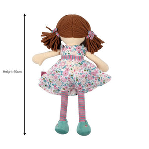 BONIKKA Katy Dames Doll with Brown Hair TODDLER (1-3 Yrs) - Zabecca Living