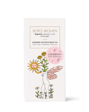 BOPO WOMEN Body Oil - Summer Solstice Pink Shimmer BODY CREAM - Zabecca Living