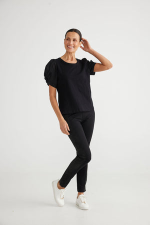 BRAVE AND TRUE Abigail Top - Black Shirts & Blouses - Zabecca Living