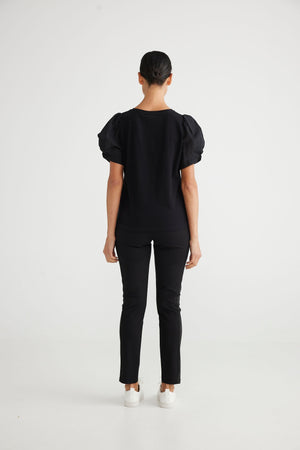 BRAVE AND TRUE Abigail Top - Black Shirts & Blouses - Zabecca Living