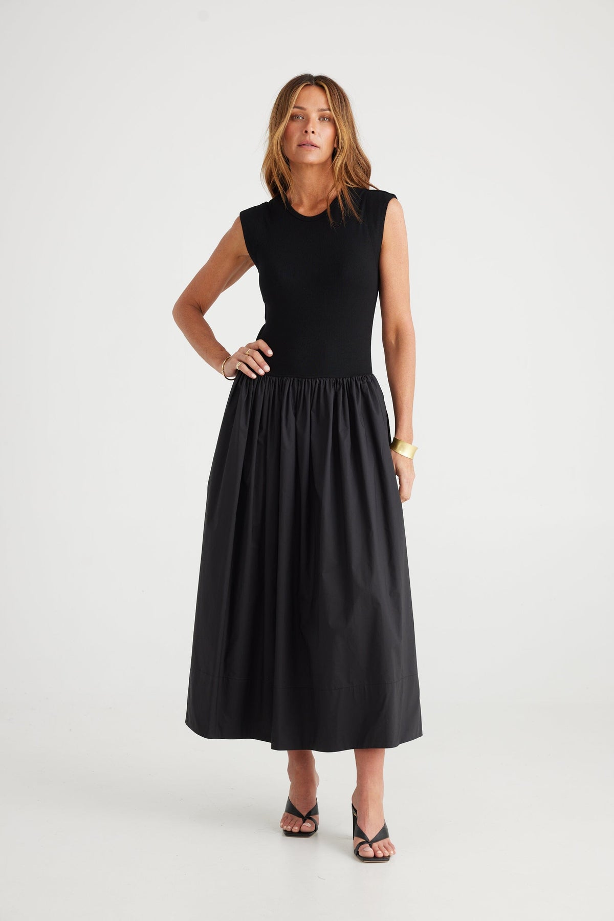 BRAVE AND TRUE Daphne Dress - Black Dress - Zabecca Living