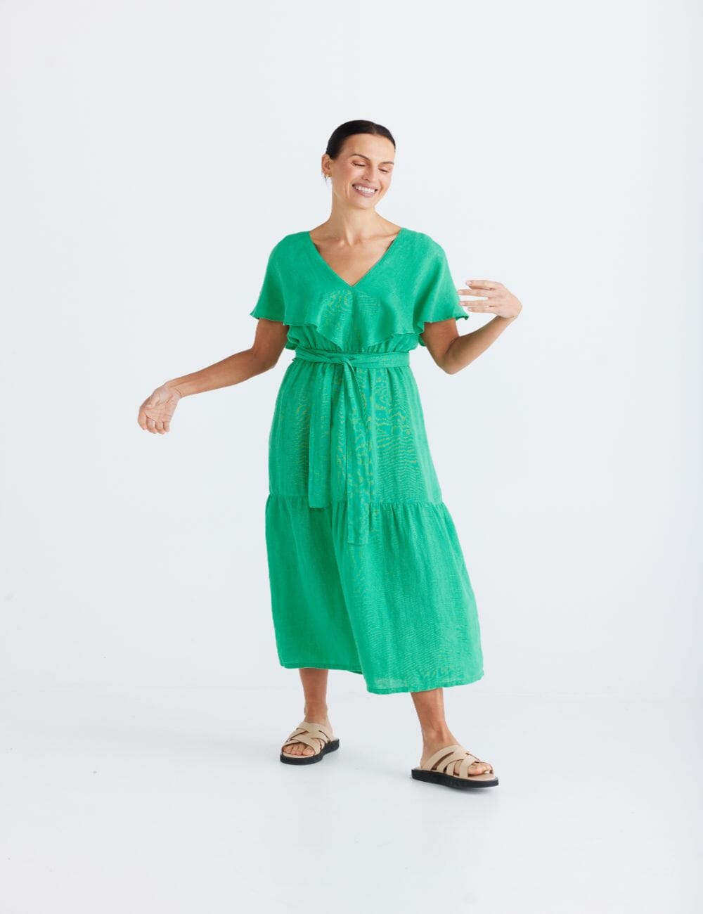 BRAVE AND TRUE Long Way Home Dress - Apple DRESS - Zabecca Living