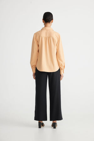 BRAVE AND TRUE Torrent Shirt - Cantelope Shirts & Blouses - Zabecca Living
