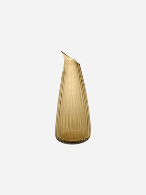 BRIAN TUNKS Cut Glass Heron Carafe - Gold VASE - Zabecca Living