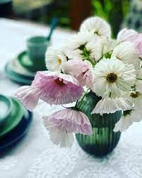 BRIAN TUNKS Cut Glass Pod Vase - Moss VASE - Zabecca Living