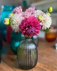 BRIAN TUNKS Cut Glass Pod Vase - Peach VASE - Zabecca Living