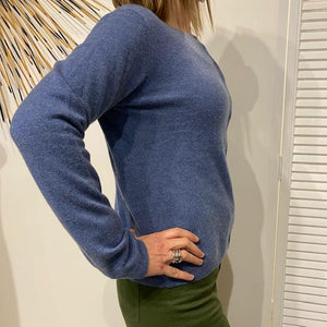 CASCH ET SOIE Classic Cardigan - Denim Ink Jumpers + Knitwear - Zabecca Living