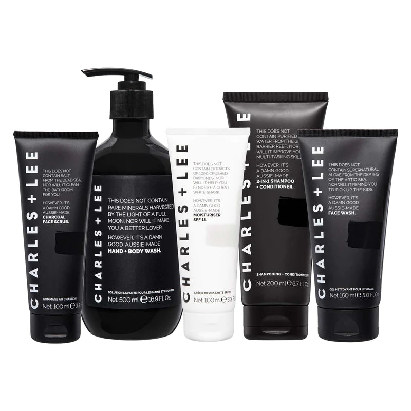 CHARLES + LEE The Boss Gift Pack Mens Body - Zabecca Living