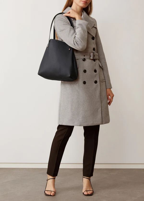 CHARLIE MIDDLETON Black Nappa Mini Bespoke Tote - Black HANDBAG - Zabecca Living