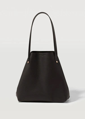 CHARLIE MIDDLETON Black Nappa Mini Bespoke Tote - Black HANDBAG - Zabecca Living