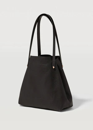 CHARLIE MIDDLETON Black Nappa Mini Bespoke Tote - Black HANDBAG - Zabecca Living