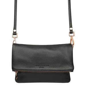 CHARLIE MIDDLETON Black Nappa Mini Weekend Clutch bag - Zabecca Living