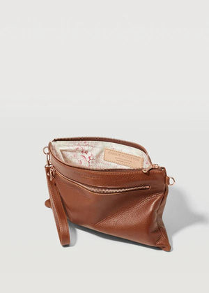 CHARLIE MIDDLETON Cedar Dual Zip Crossbody - Silver HANDBAG - Zabecca Living