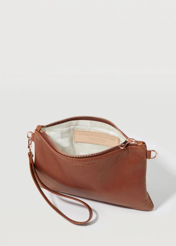 CHARLIE MIDDLETON Cedar Essential Crossbody - Gold HANDBAG - Zabecca Living