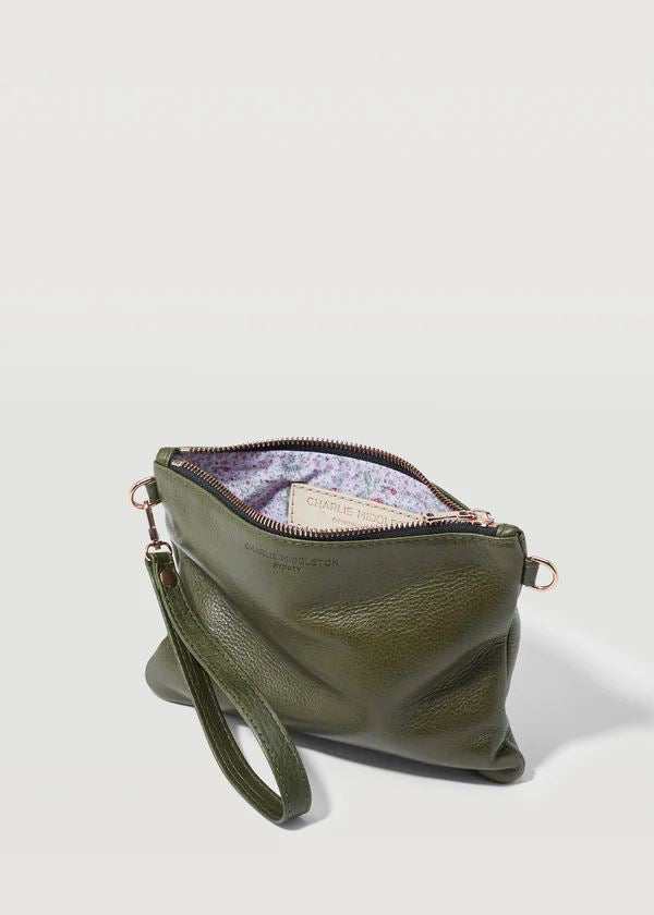 CHARLIE MIDDLETON Seaweed Essential Crossbody - Silver HANDBAG - Zabecca Living