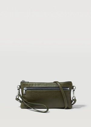 CHARLIE MIDDLETON Seaweed Mini Dual Zip Crossbody - Rose HANDBAG - Zabecca Living