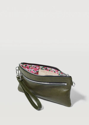 CHARLIE MIDDLETON Seaweed Mini Dual Zip Crossbody - Rose HANDBAG - Zabecca Living