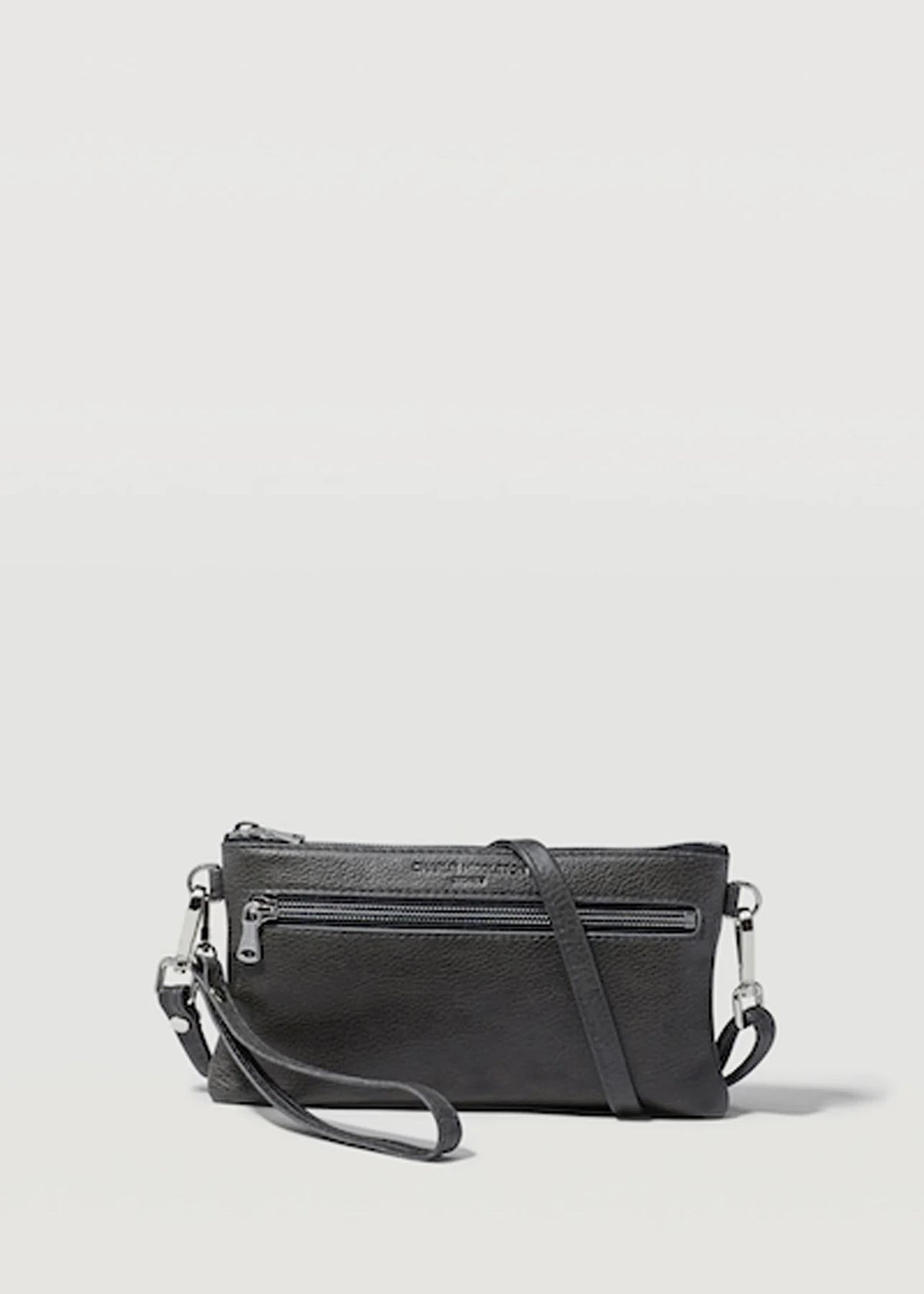 CHARLIE MIDDLETON Slate Mini Dual Zip Crossbody - Silver HANDBAG - Zabecca Living