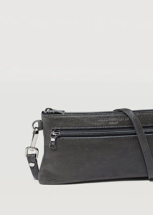 CHARLIE MIDDLETON Slate Mini Dual Zip Crossbody - Silver HANDBAG - Zabecca Living